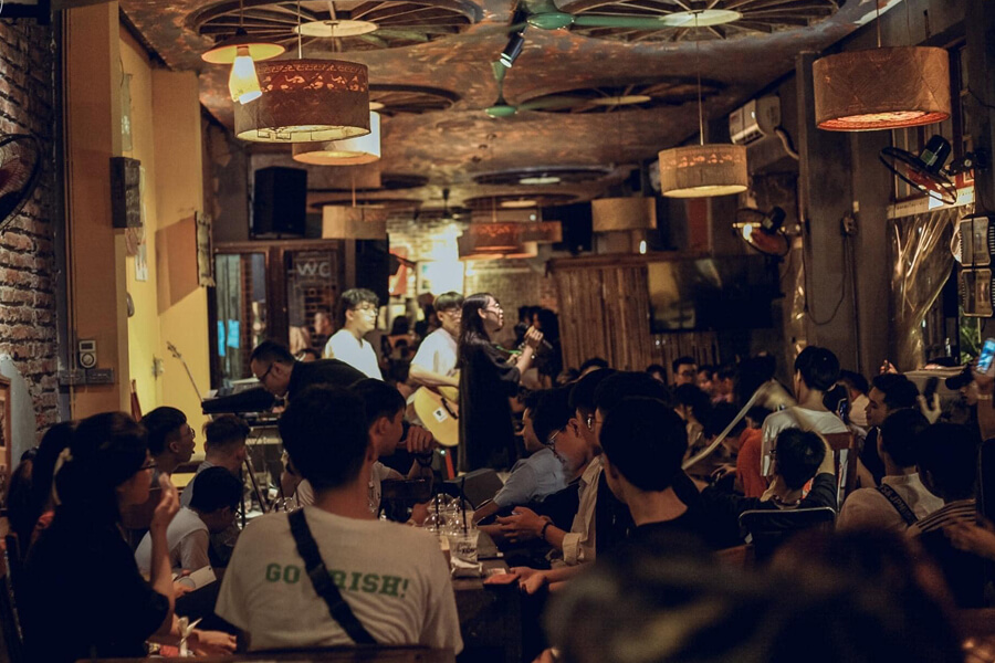 Quán cà phê nhạc sống tại Hà Nội
