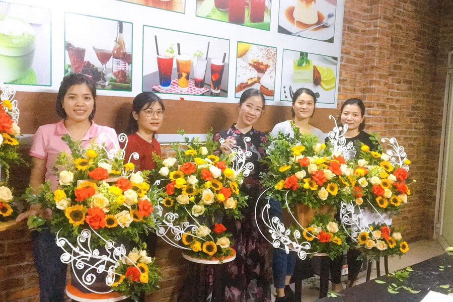 Địa chỉ dạy học cắm hoa có tiếng tại Hà Nội