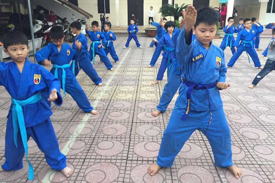 Lớp học võ cơ bản và nâng cao cho trẻ em tại Hà Nội