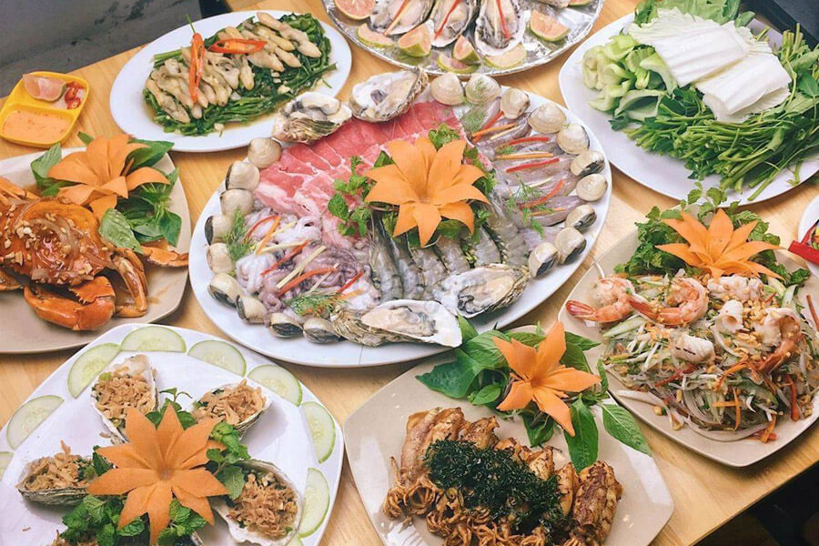 Nhà hàng hải sản tươi ngon ở Hà Nội