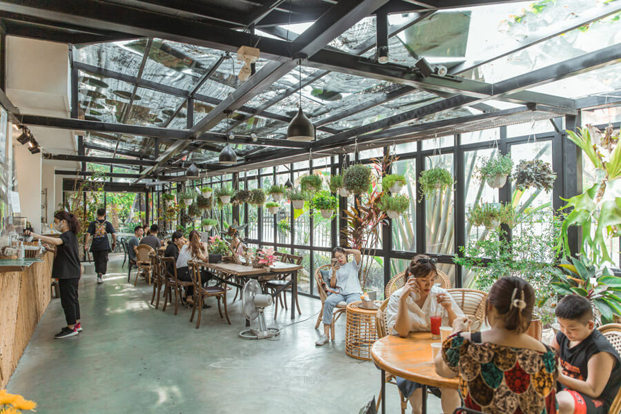 Quán cà phê bánh có không gian đẹp tại Hà Nội