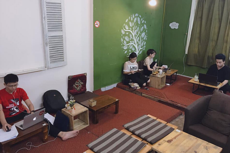 Quán cà phê bệt yên tĩnh tại Hà Nội