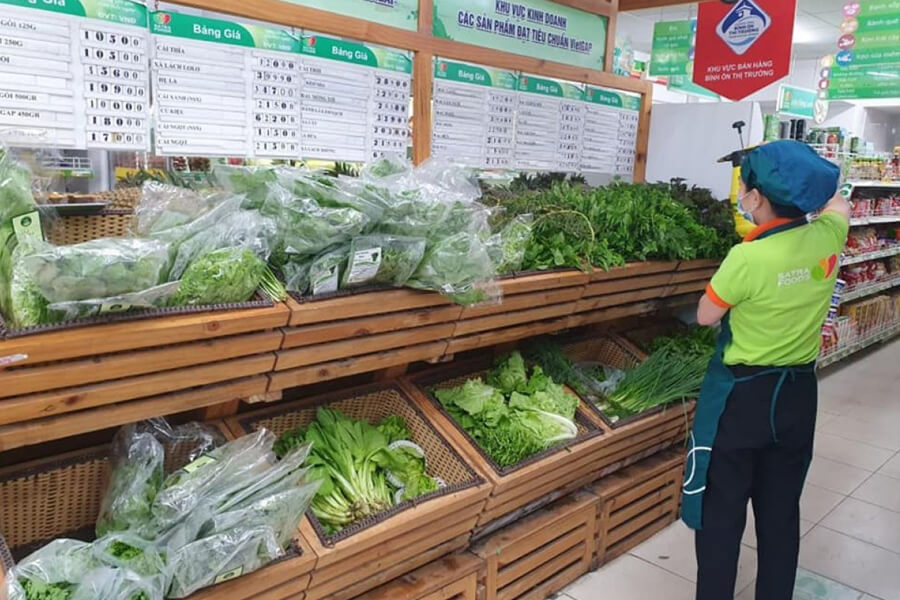 Điểm bán rau sạch tại Hà Nội