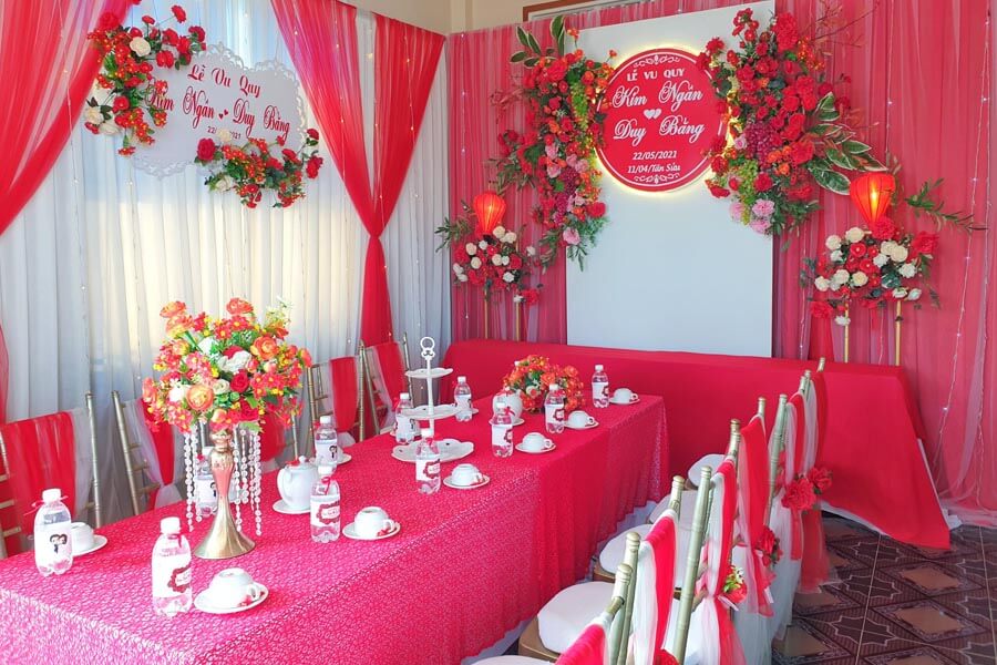 Địa chỉ cung cấp dịch vụ trang trí tiệc cưới tại Hà Nội