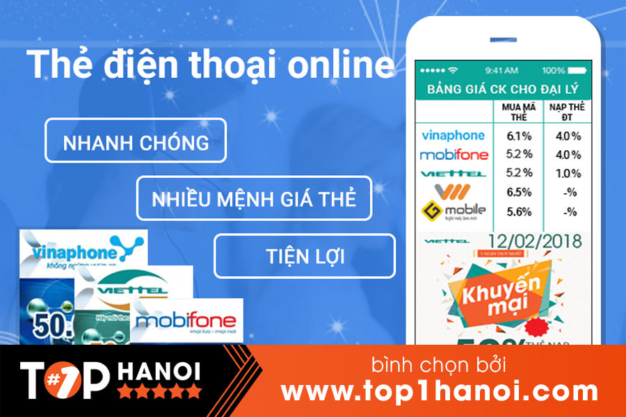 Đại lý phân phối card điện thoại uy tín tại Hà Nội Homepay.vn