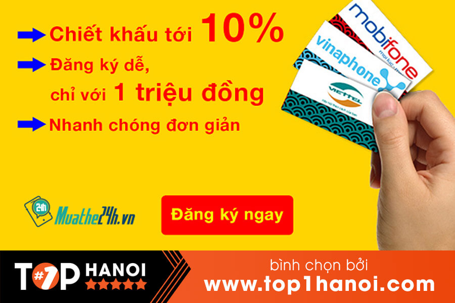 Đại lý bán card thẻ điện thoại tại Hà Nội Muathe24h.vn